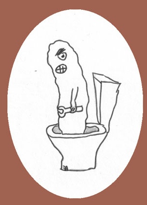 The log man leaps out